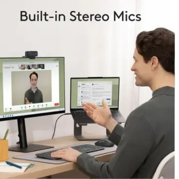 Logitech C920s Pro 1080  HD Webcam Video Conferencing, Streaming, Gaming Webcam - Picture 10 of 16